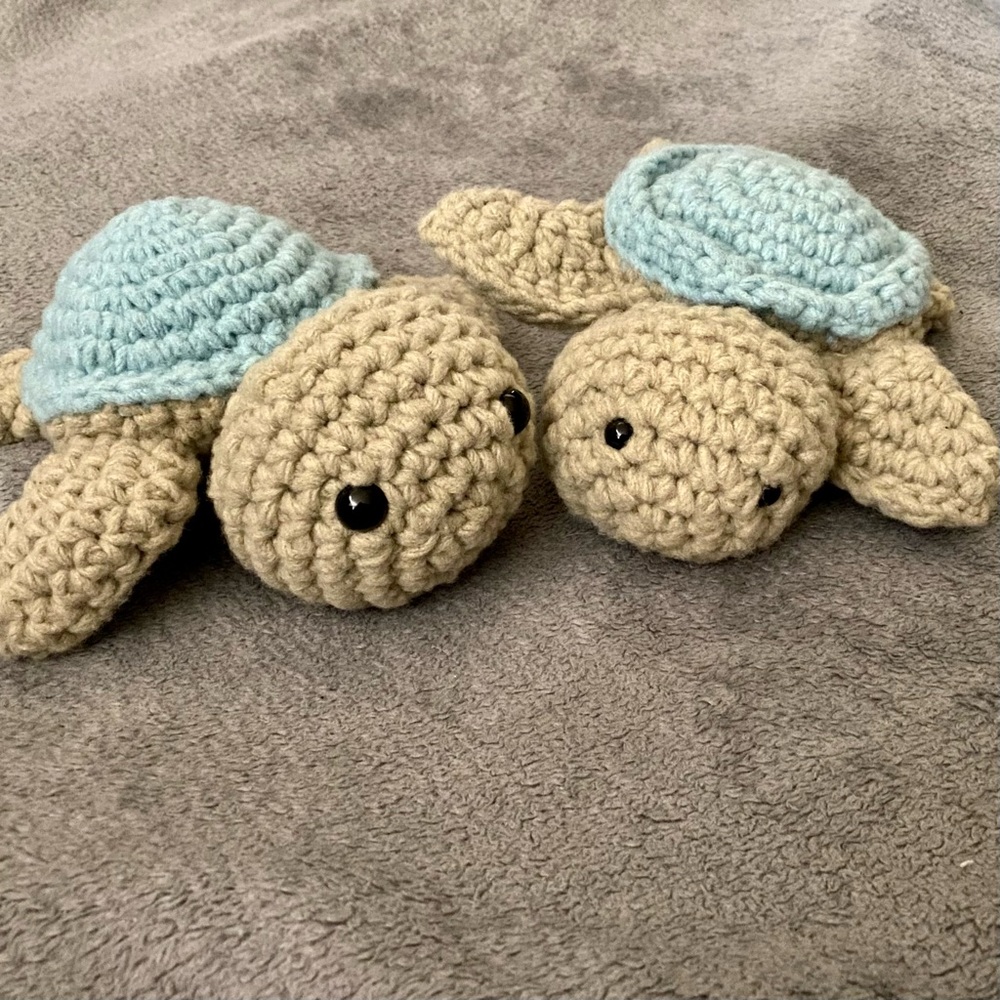 Handmade Crocheted Turtle